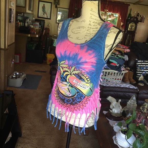 Women’s tie-dye Bahamas cut tank top - Picture 16 of 16